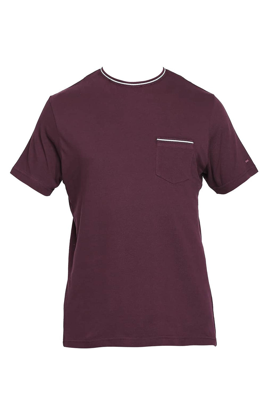 BASICS MUSCLE FIT WINETASTING CREW NECK T SHIRT