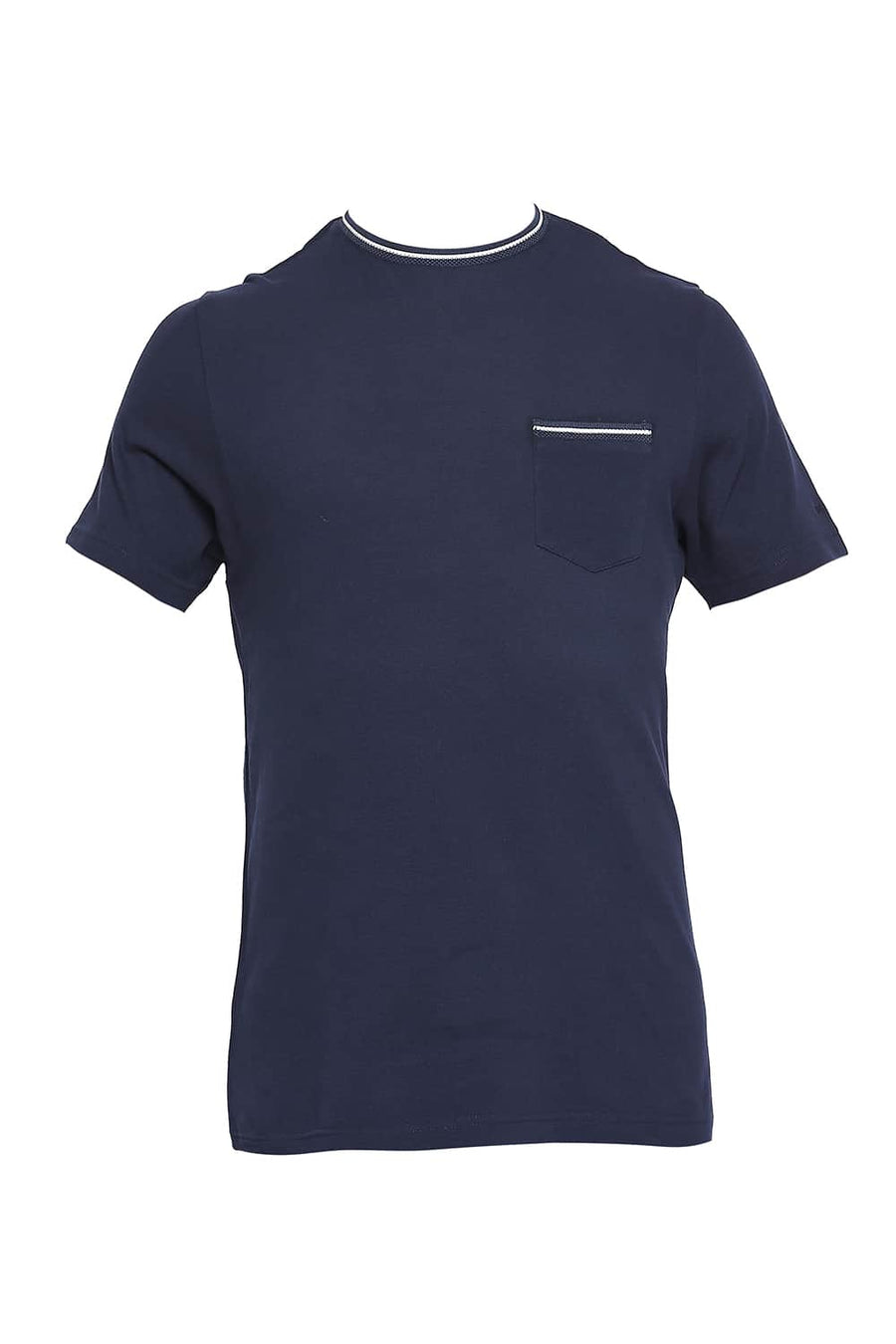 BASICS MUSCLE FIT DRESS BLUES CREW NECK T SHIRT