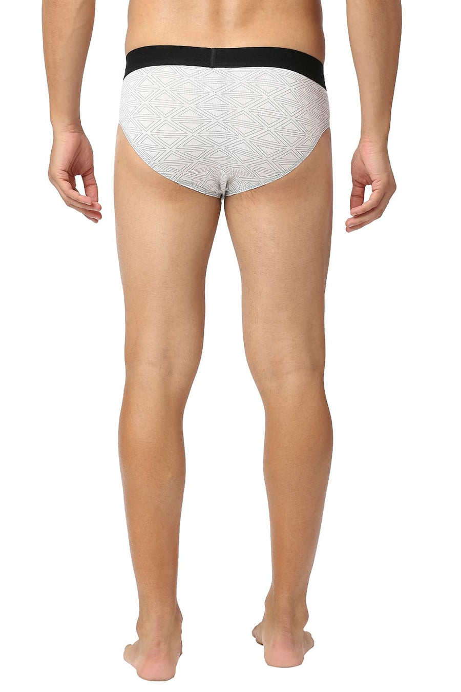 BASICS WHITE PRINTED STRETCHABLE FASHION BRIEF