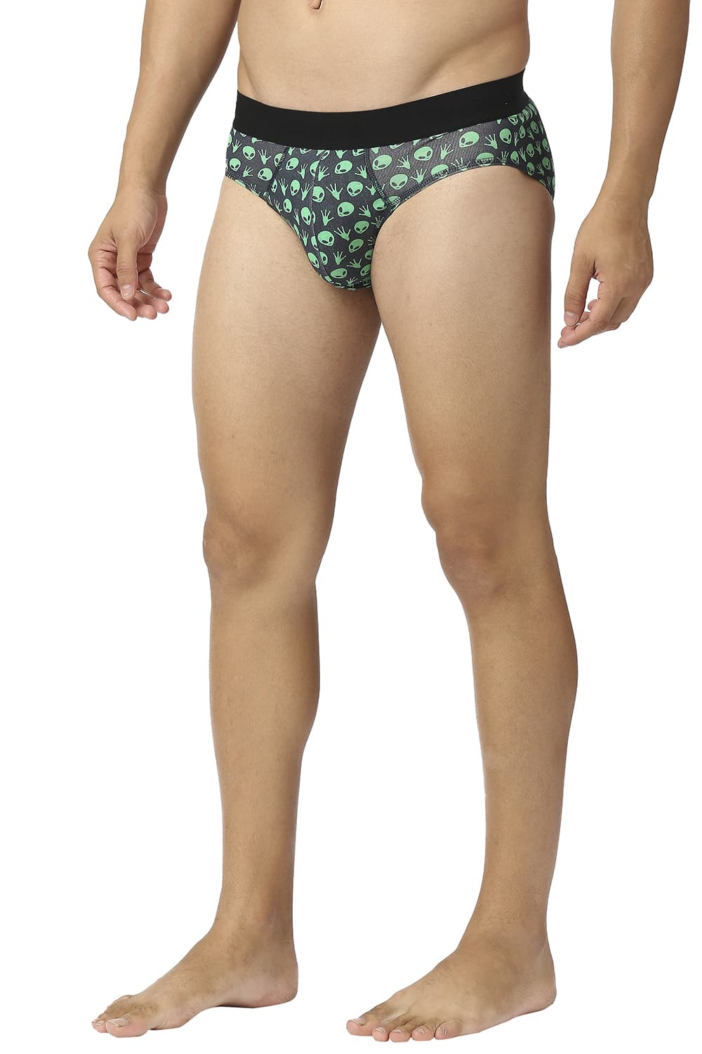 BASICS PRINTED STRETCHABLE FASHION BRIEF