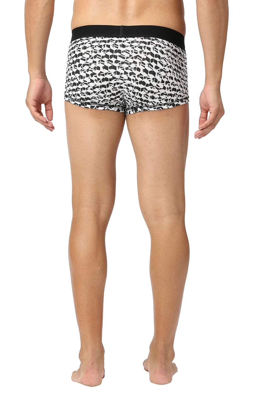 BASICS WHITE PRINTED STRETCHABLE TRUNK
