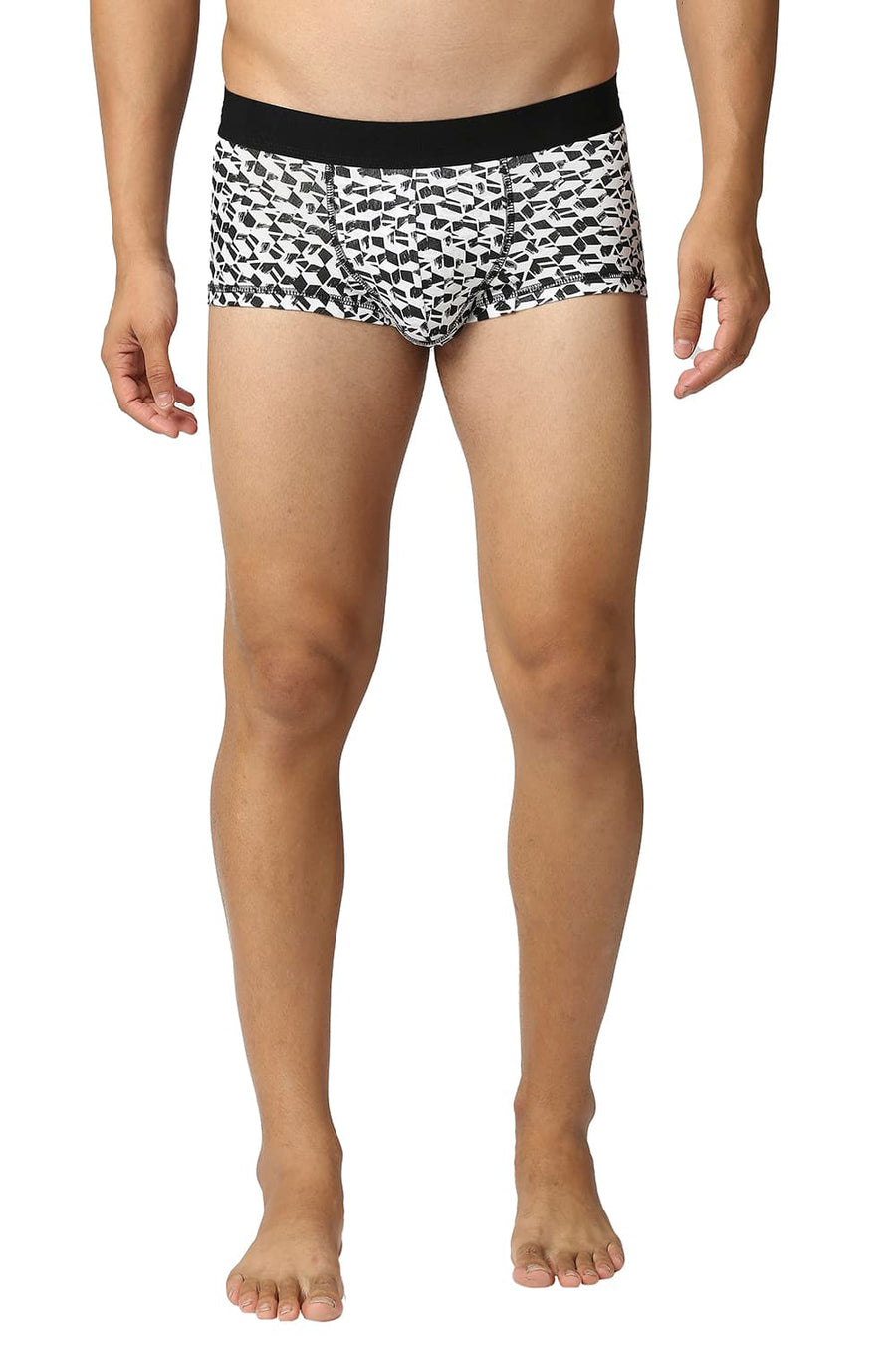 BASICS WHITE PRINTED STRETCHABLE TRUNK