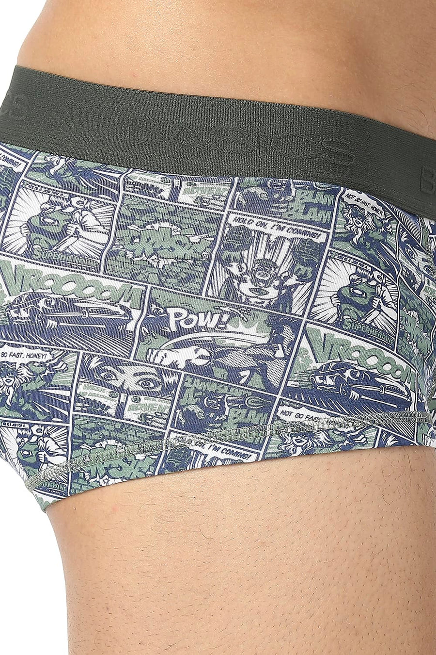 BASICS BLUE PRINTED STRETCHABLE TRUNK