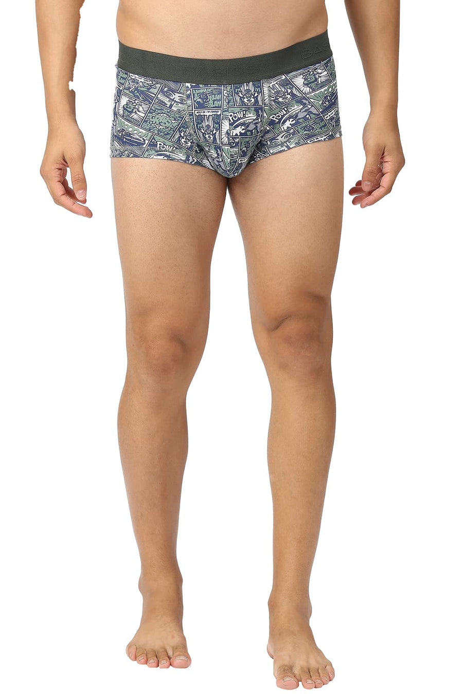 BASICS BLUE PRINTED STRETCHABLE TRUNK
