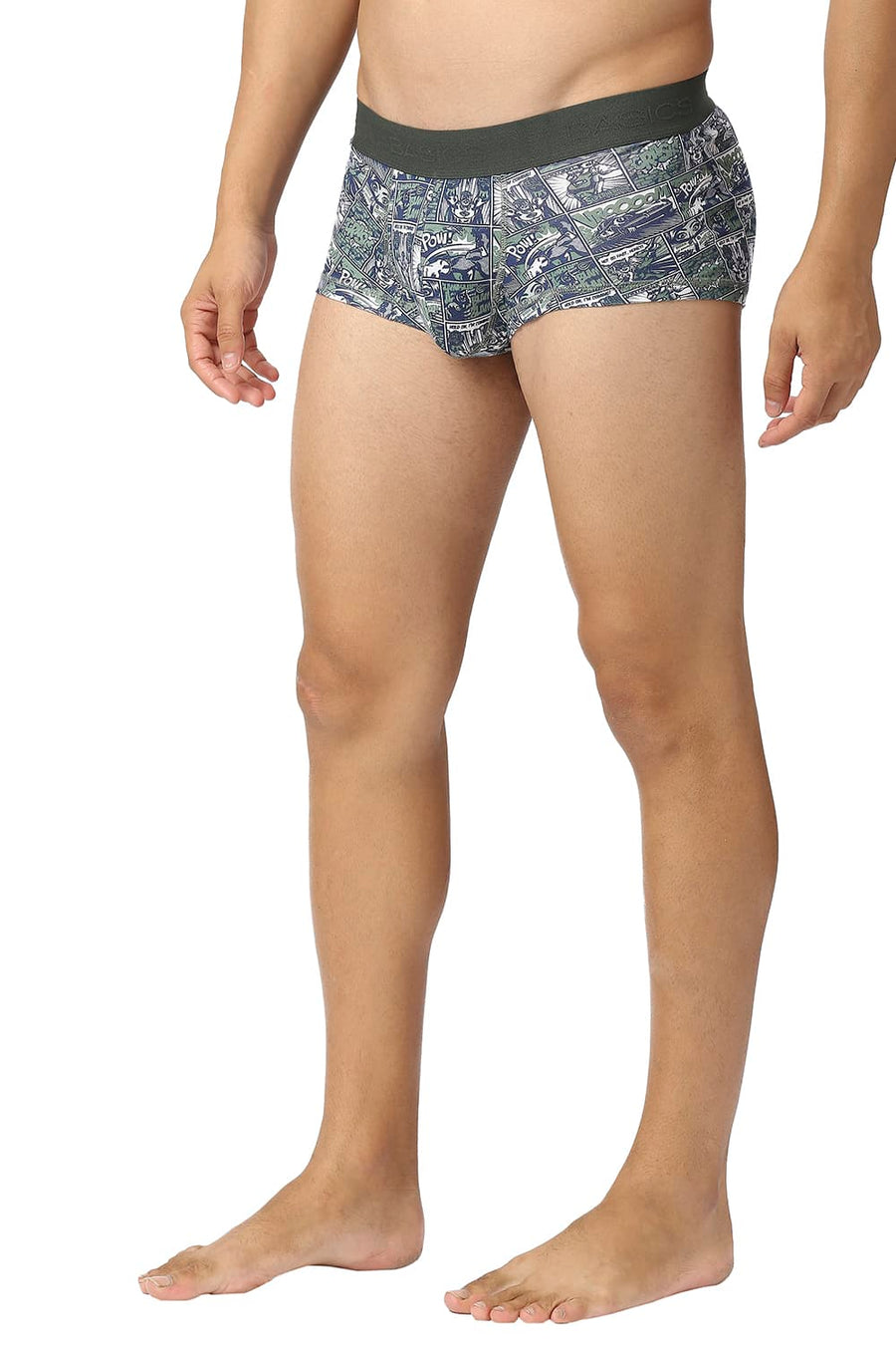 BASICS BLUE PRINTED STRETCHABLE TRUNK