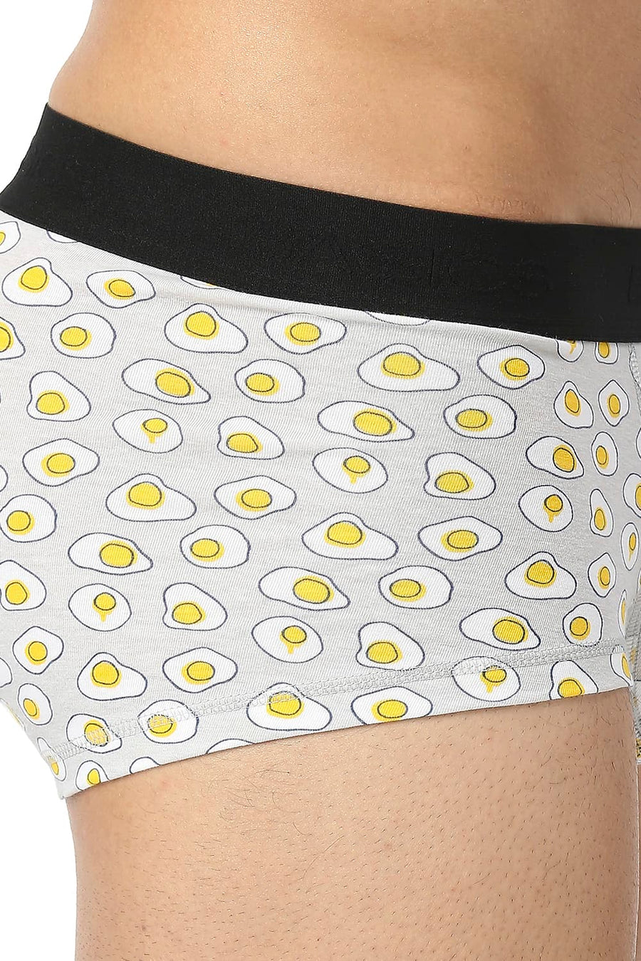 BASICS LIGHT GREY PRINTED STRETCHABLE TRUNK
