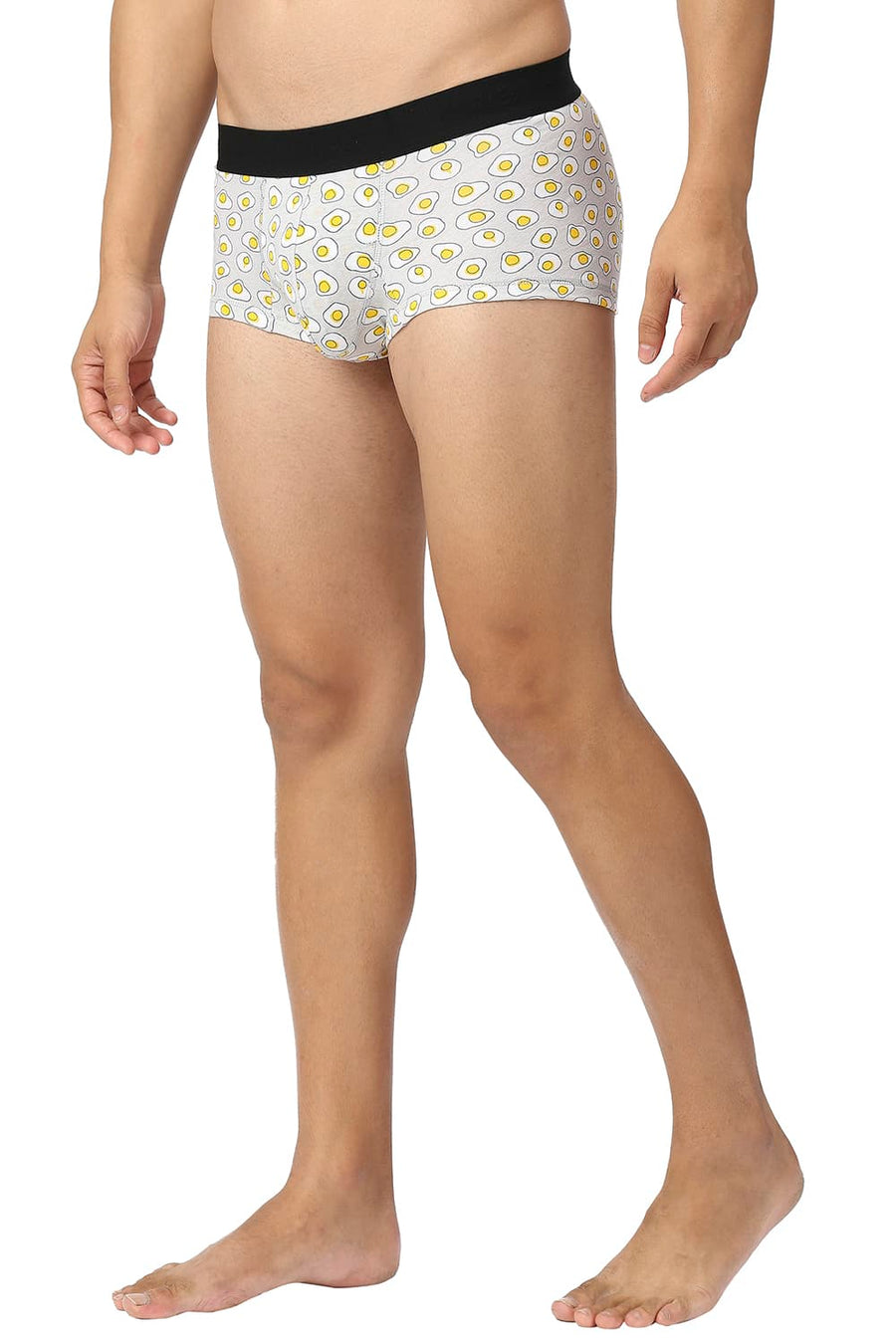 BASICS LIGHT GREY PRINTED STRETCHABLE TRUNK