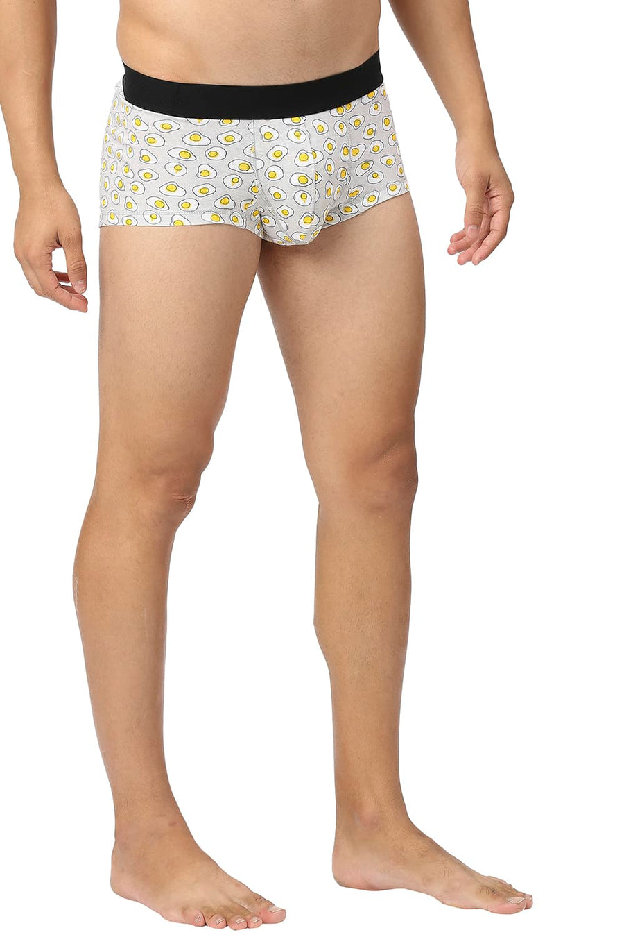 BASICS LIGHT GREY PRINTED STRETCHABLE TRUNK