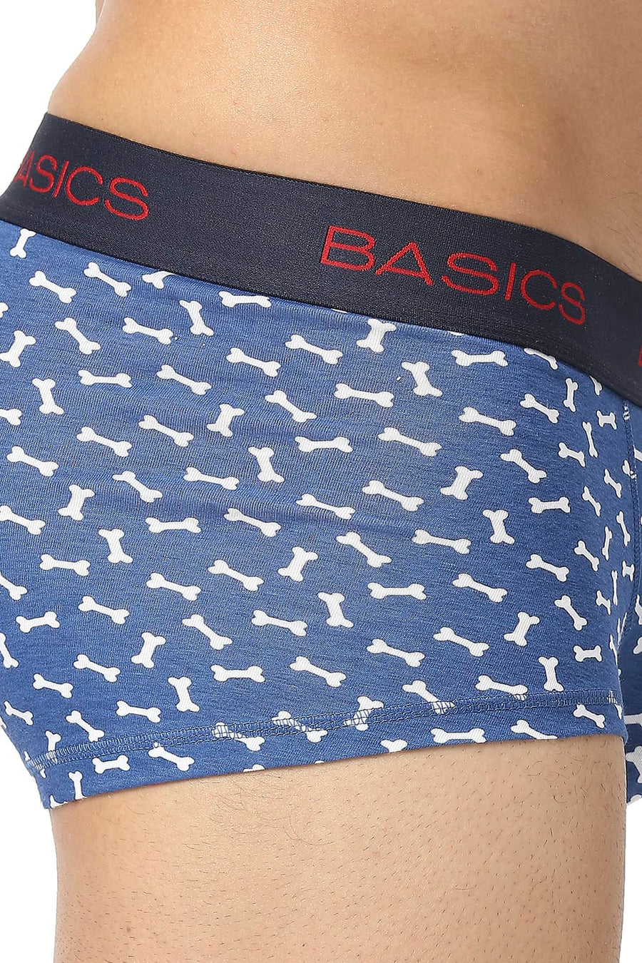 BASICS BLUE PRINTED STRETCHABLE TRUNK