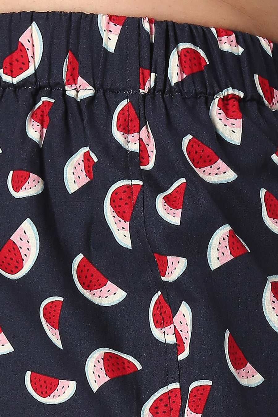 BASICS SLIM FIT INSIGNIA NAVY COTTON PRINTED BOXER SHORTS