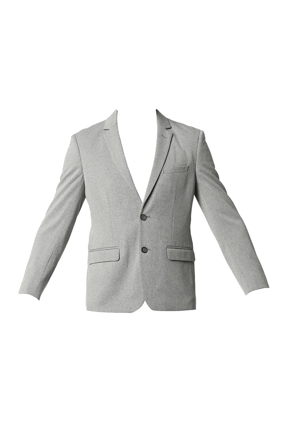 BASICS COMFORT FIT BROKEN TWILL KNIT BLAZERS