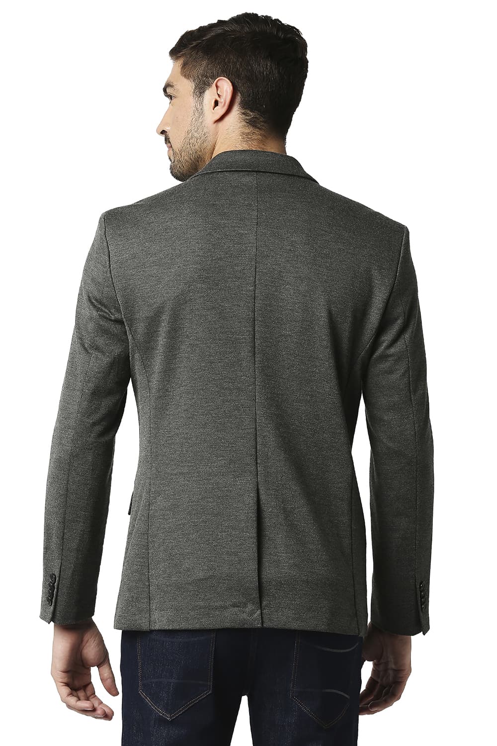 BASICS COMFORT FIT BIRD EYE KNIT BLAZERS