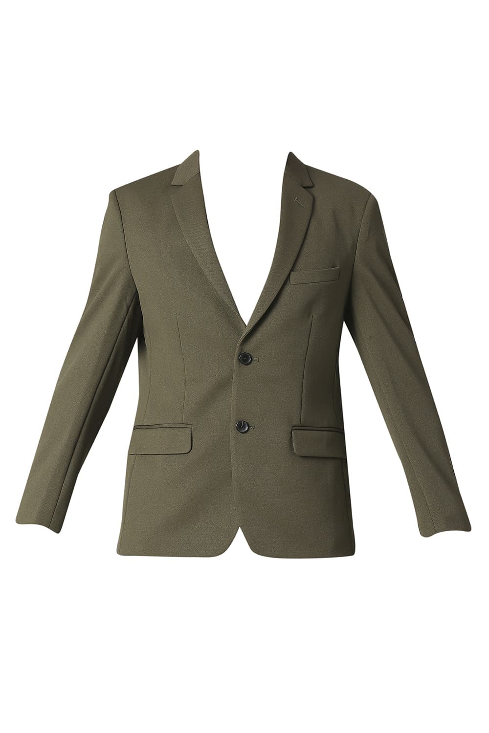 BASICS COMFORT FIT SELF STRUCTURE KNIT BLAZERS