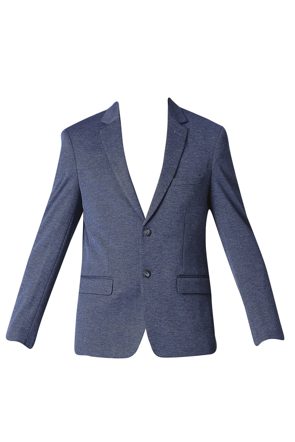 BASICS COMFORT FIT HONEYCOMB KNIT BLAZERS