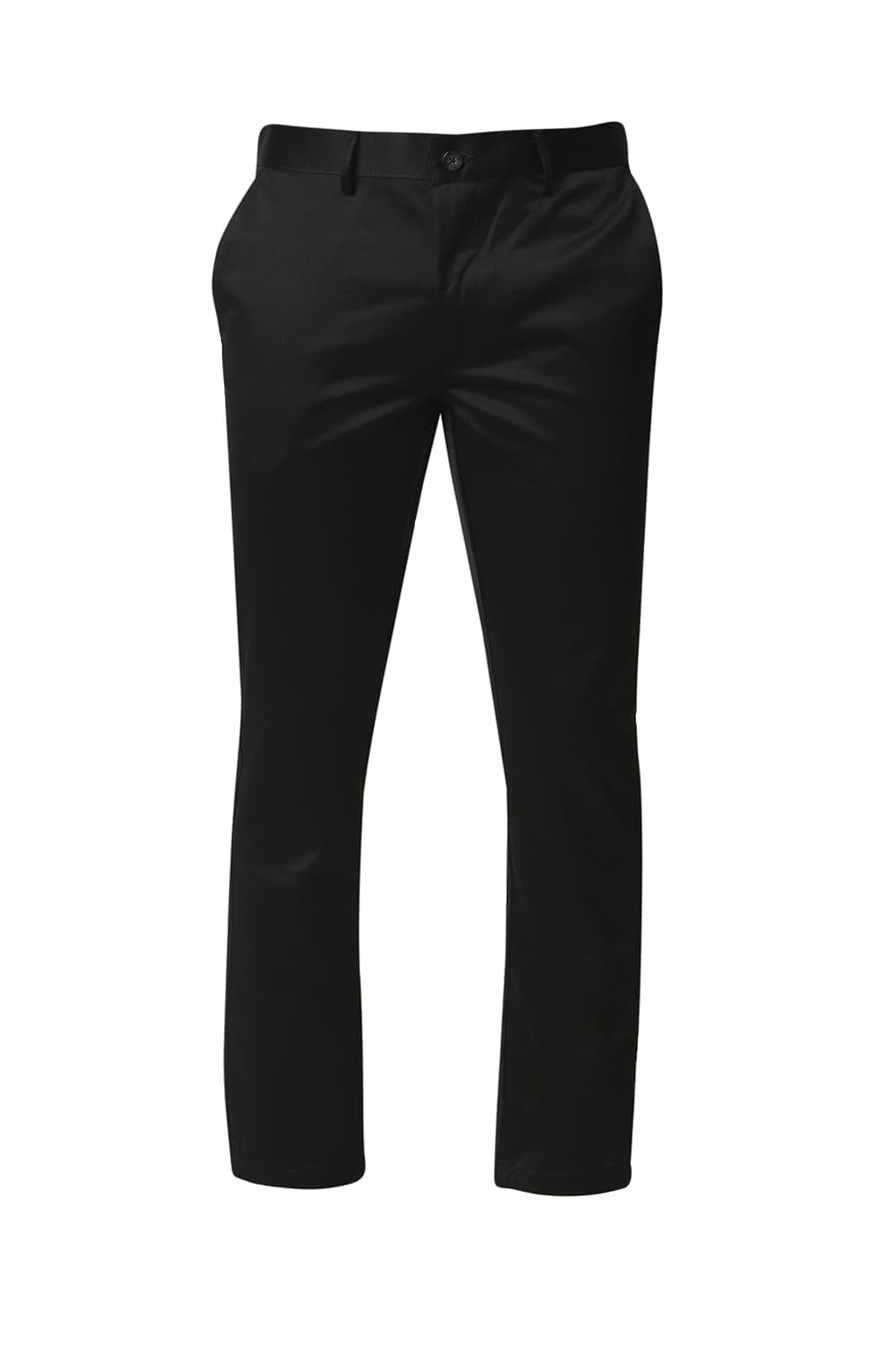 BASICS TAPERED FIT SATIN TROUSERS