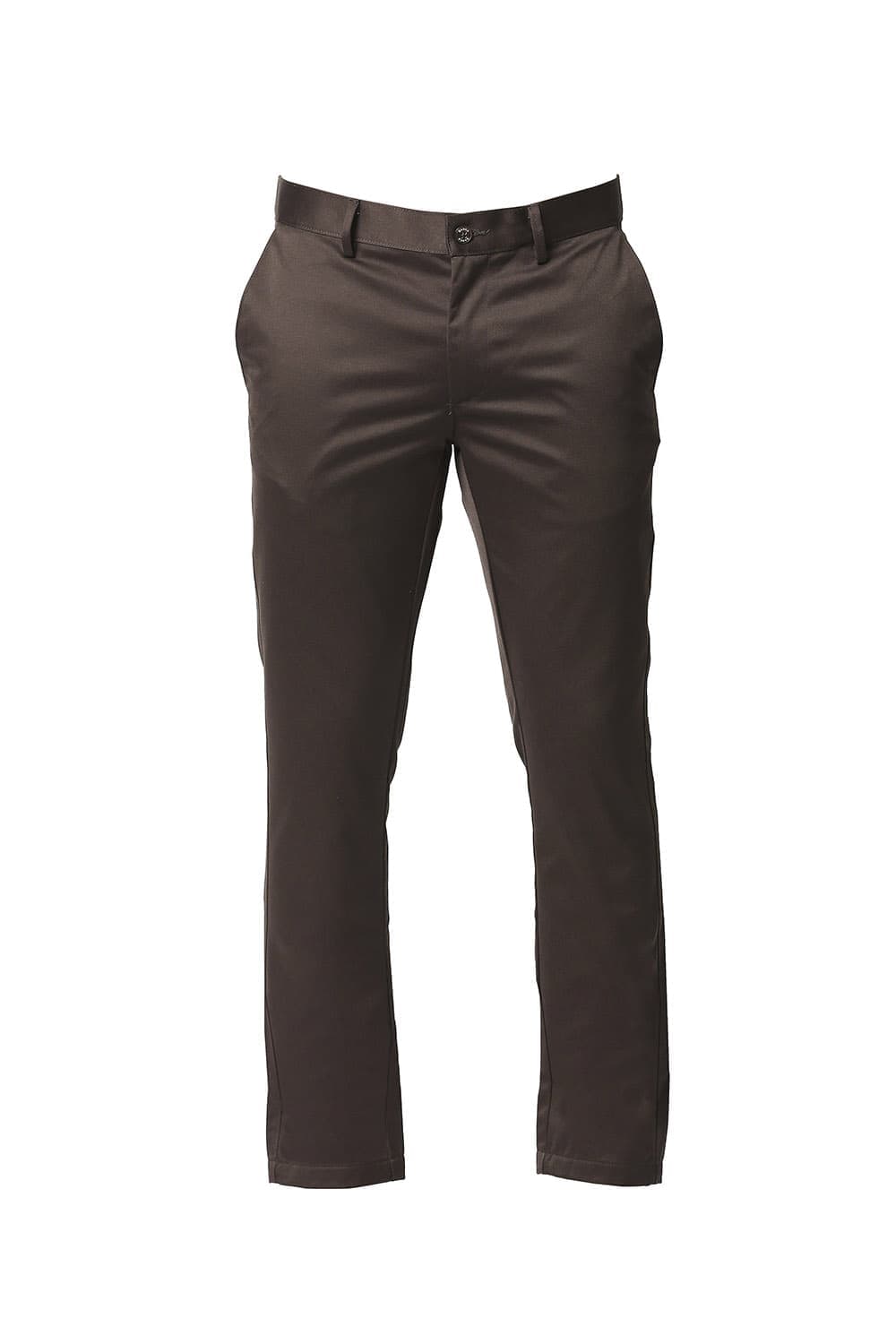 BASICS TAPERED FIT SATIN TROUSERS