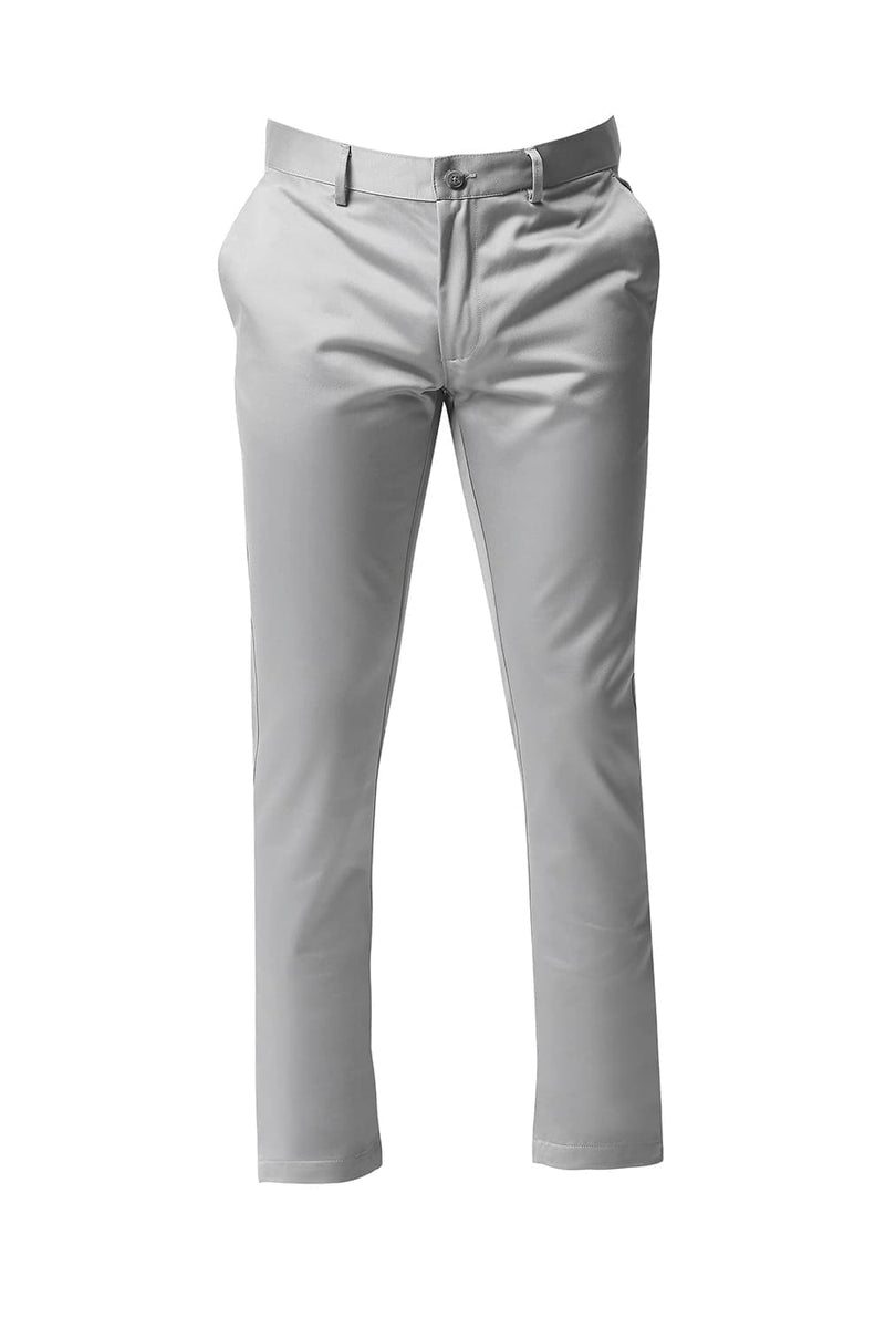 BASICS TAPERED FIT SATIN TROUSERS