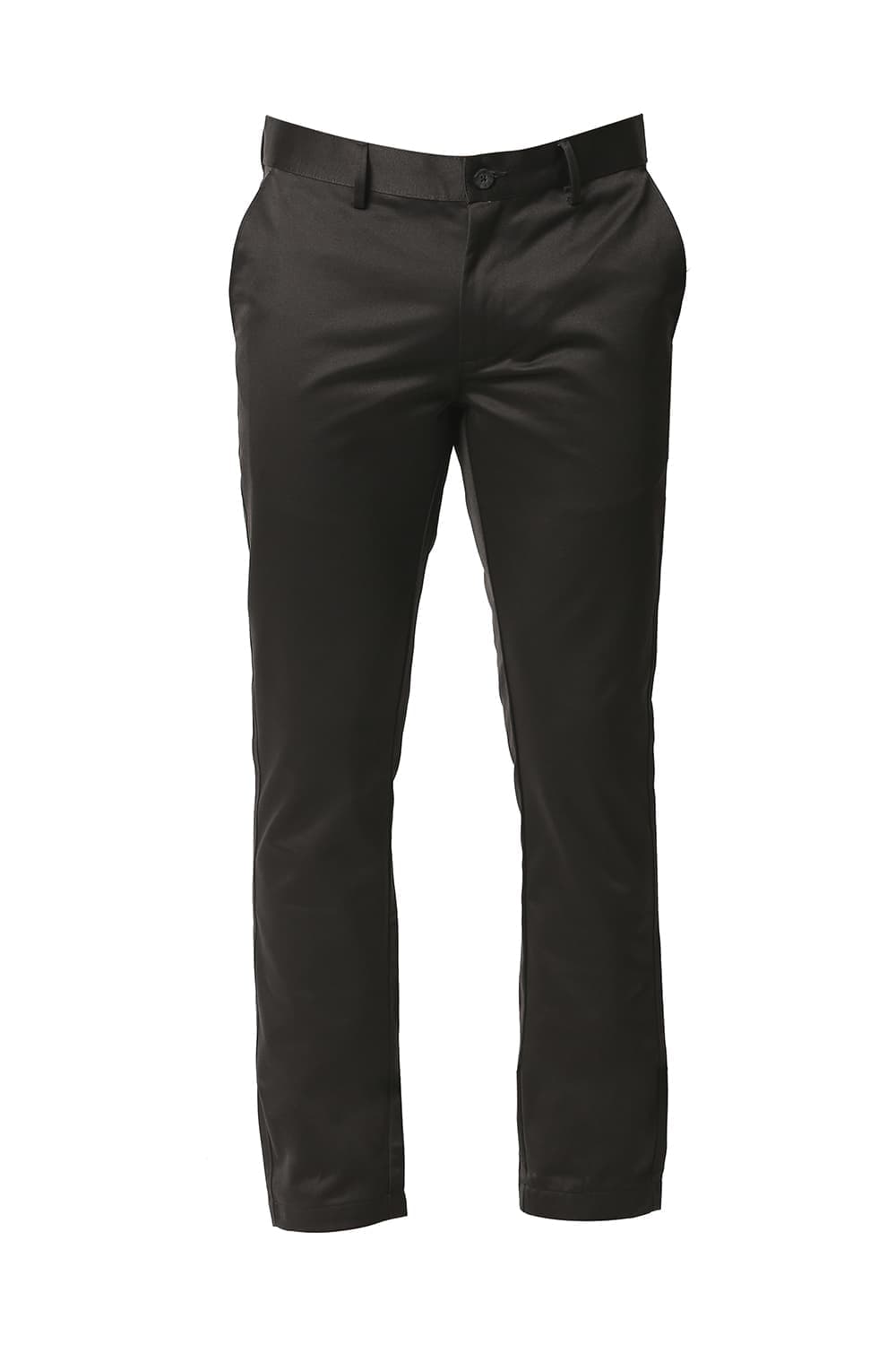 BASICS TAPERED FIT SATIN TROUSERS