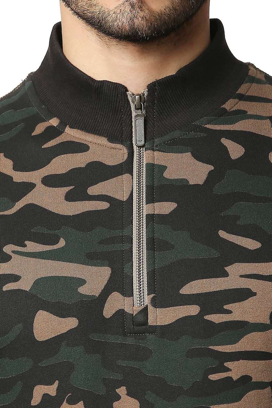 BASICS MUSCLE FIT DRESS BLUE LOOP KNIT HIGH NECK JACKET