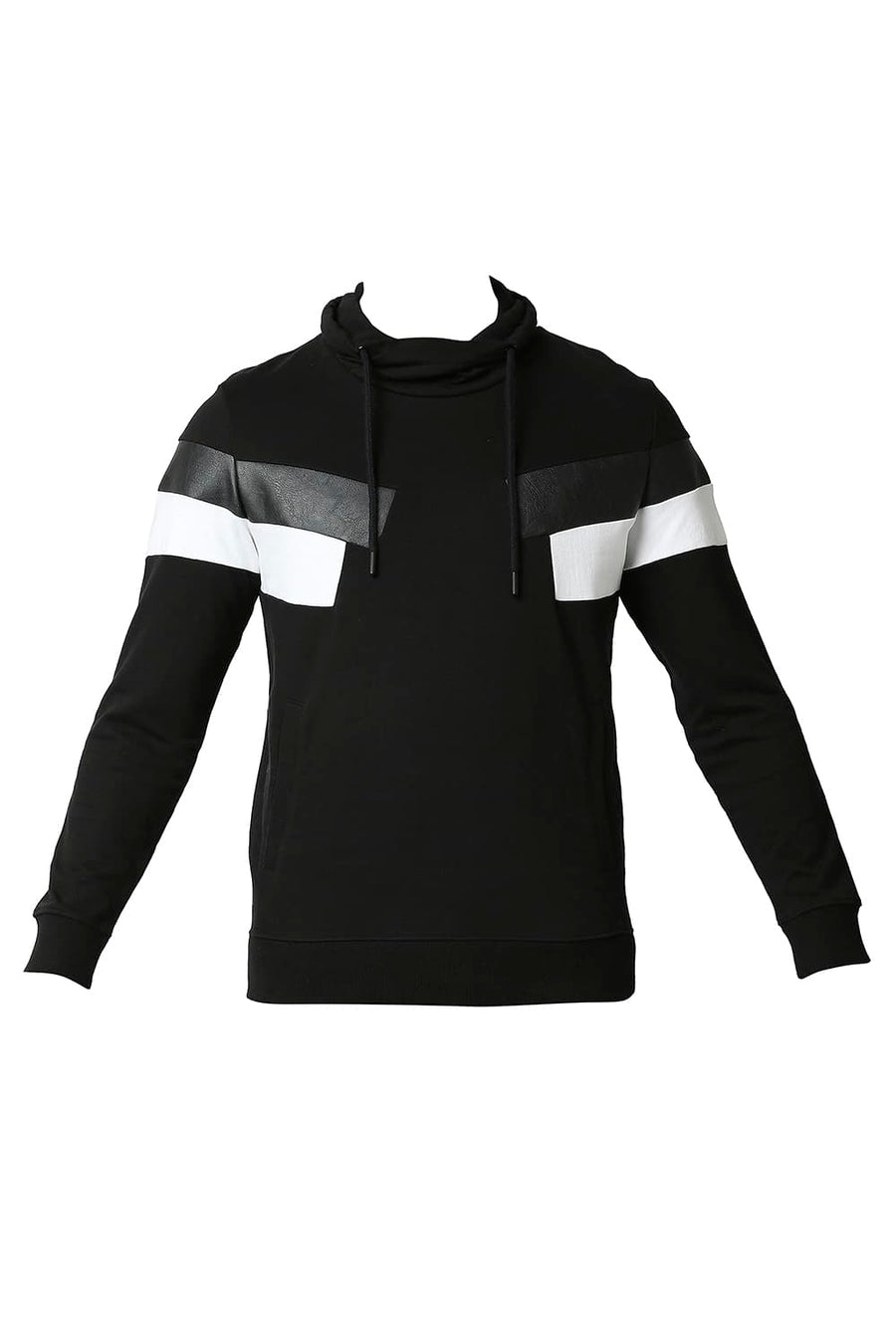 BASICS MUSCLE FIT BEAUTY BLACK NON BRUSHED FLEECE NON HOOD JACKET