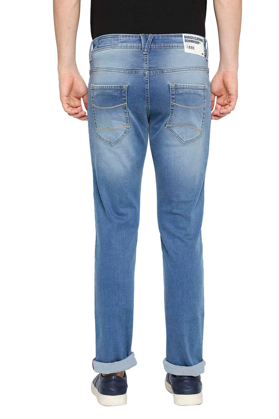 BASICS BLADE FIT COPEN BLUE STRETCH JEANS