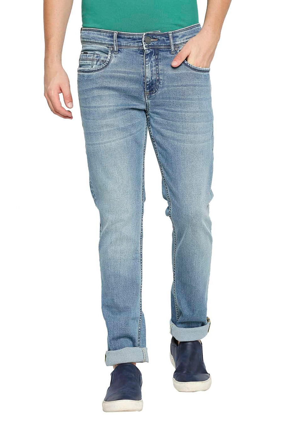 BASICS BLADE FIT BLUE HEAVEN STRETCH JEANS