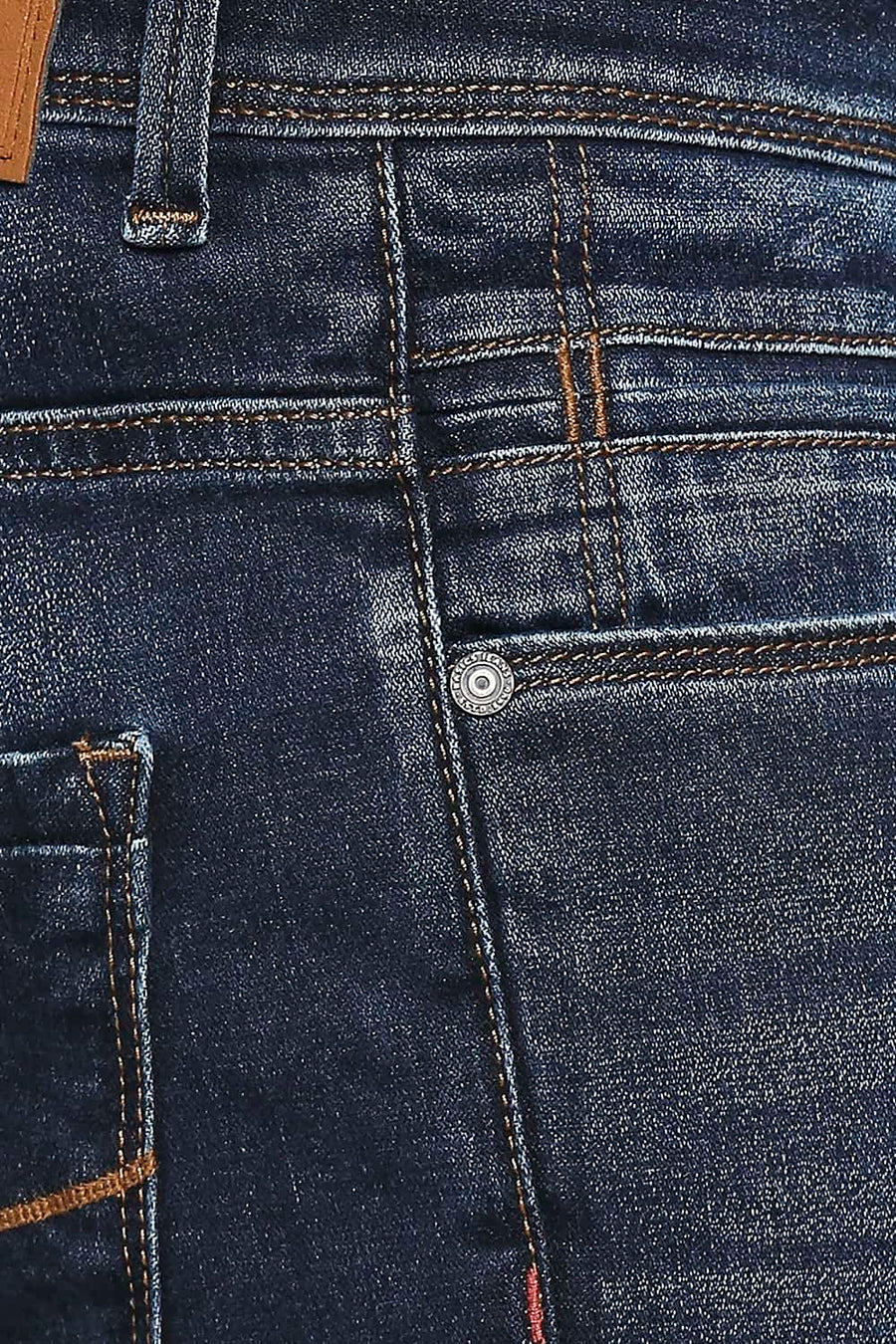 BASICS TORQUE FIT DRESS BLUE STRETCH JEANS