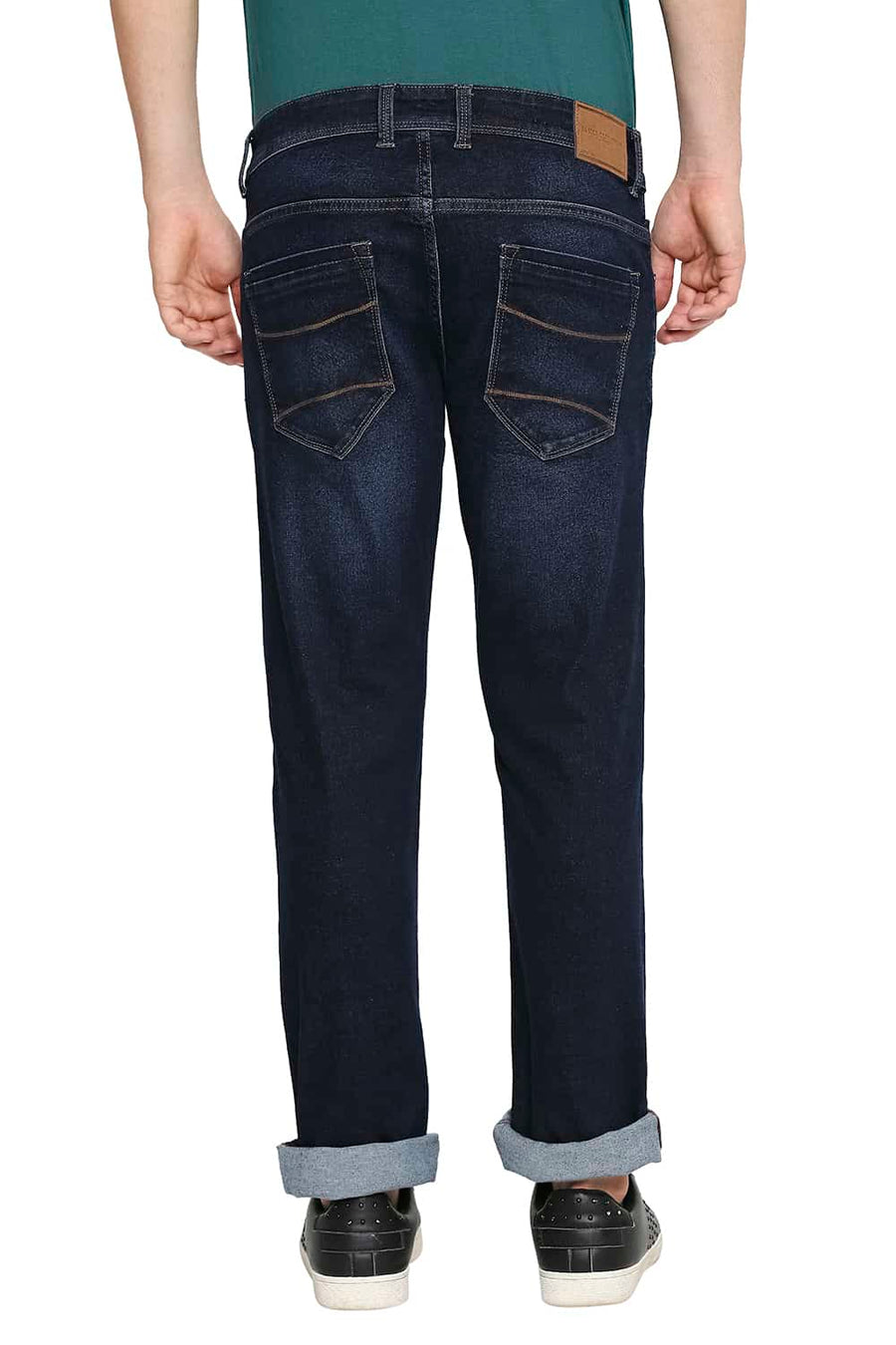 BASICS TORQUE FIT DRESS BLUE STRETCH JEANS