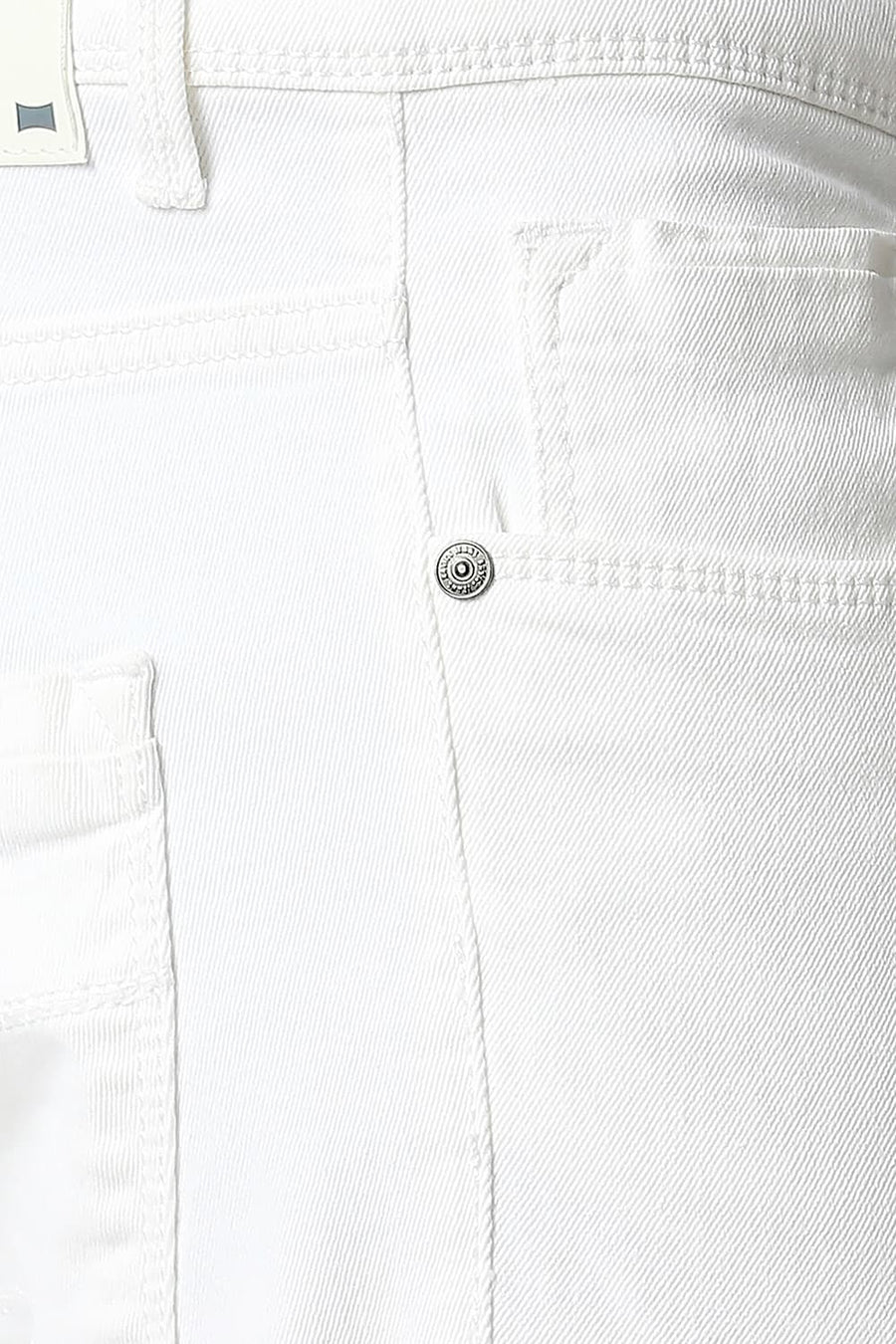 BASICS BLADE FIT CLOUD DANCER WHITE STRETCH JEANS