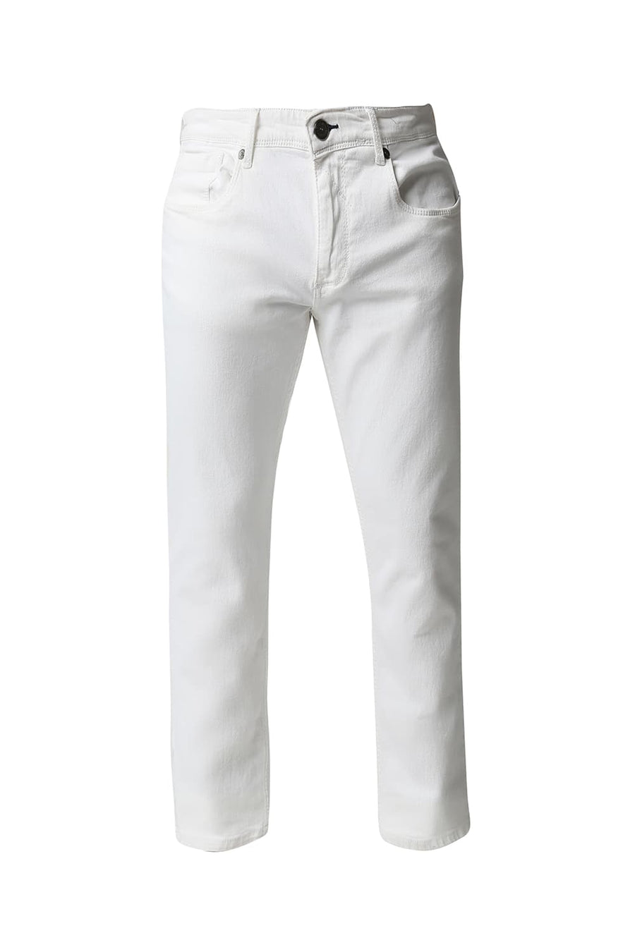 BASICS BLADE FIT CLOUD DANCER WHITE STRETCH JEANS