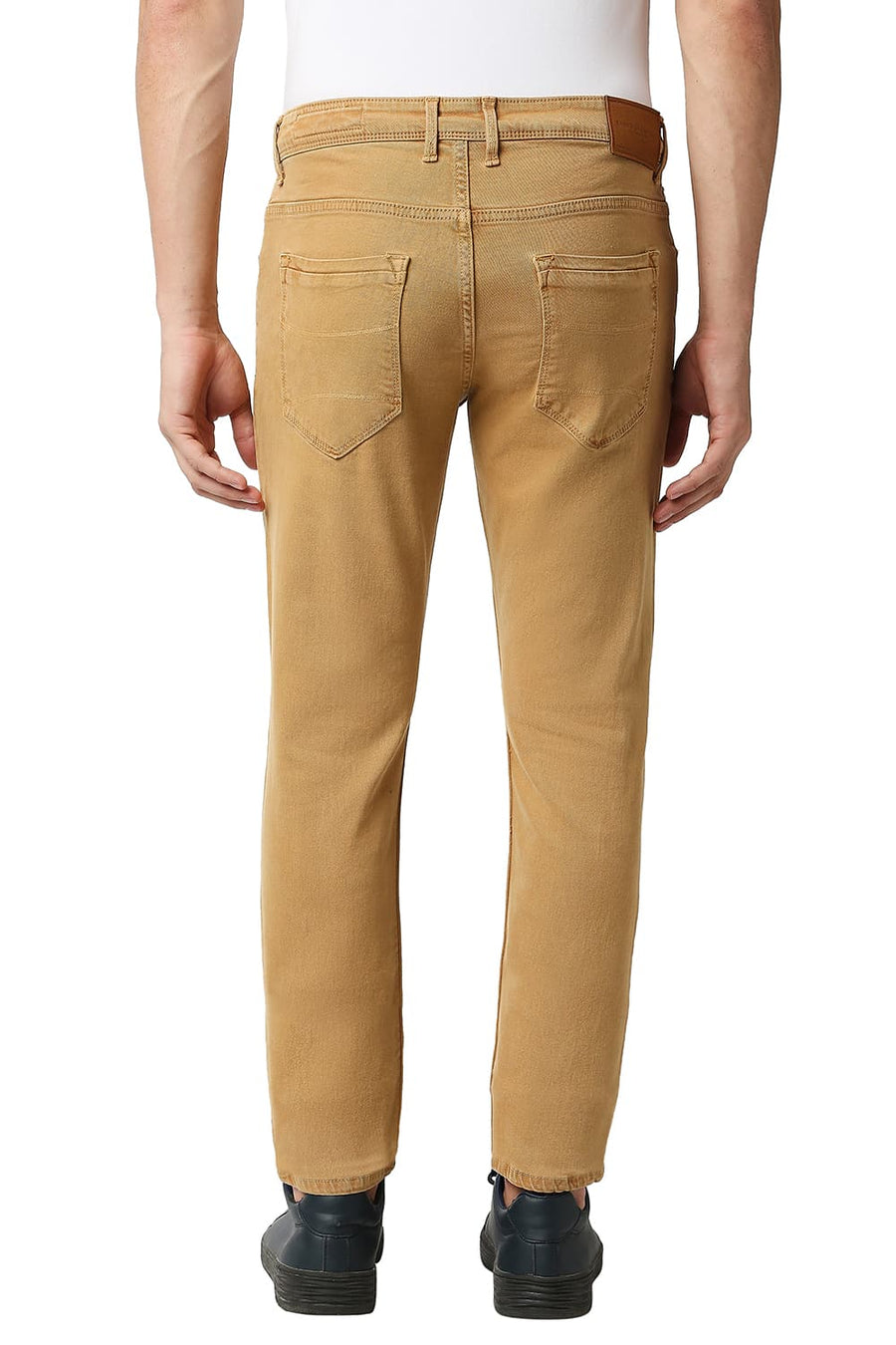 BASICS TORQUE FIT TAFFY KHAKHI STRETCH JEANS