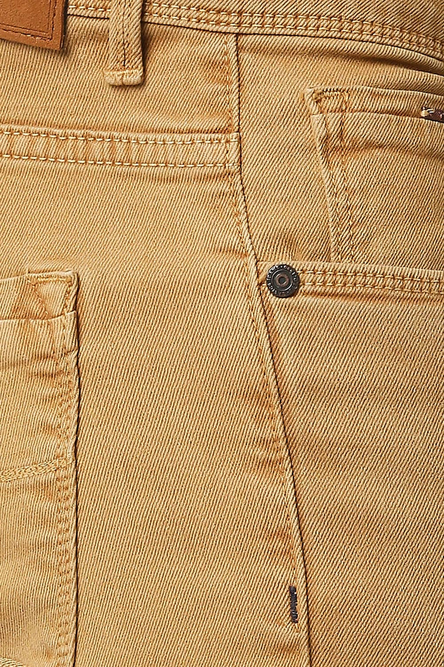 BASICS TORQUE FIT TAFFY KHAKHI STRETCH JEANS
