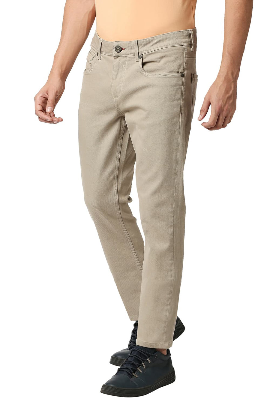 BASICS TORQUE FIT SILVER SAGE BROWN STRETCH JEANS