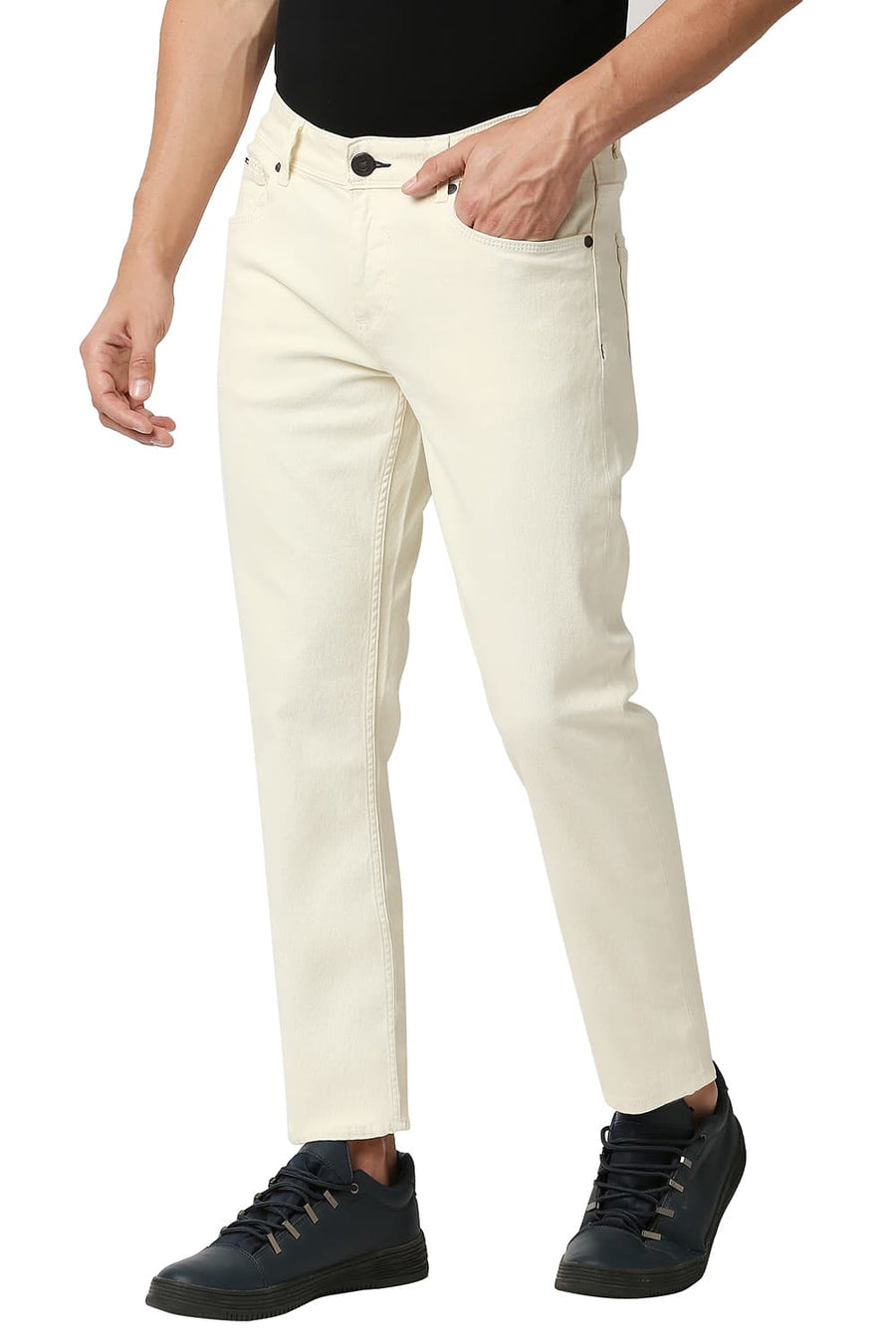 BASICS TORQUE FIT MARSHMALLOW ECRU STRETCH JEANS