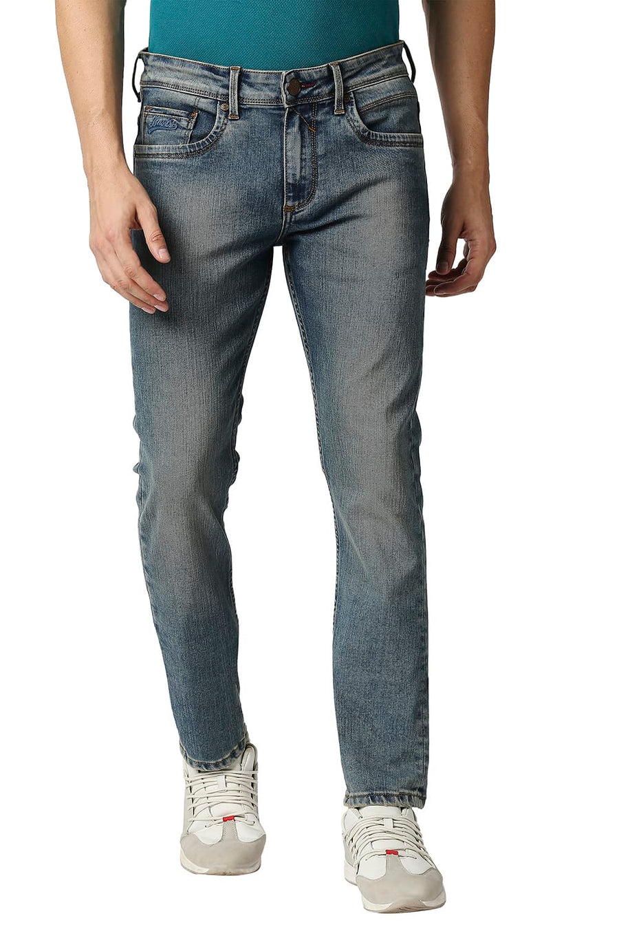 BASICS TORQUE FIT AEGEAN BLUE STRETCH JEANS