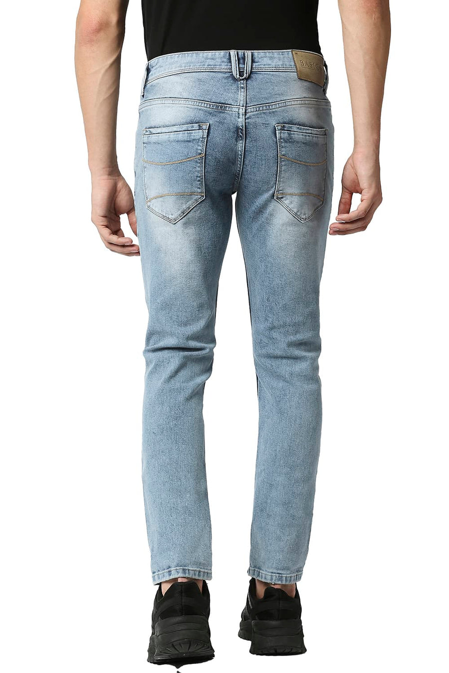 BASICS BLADE FIT ETHER BLUE STRETCH JEANS