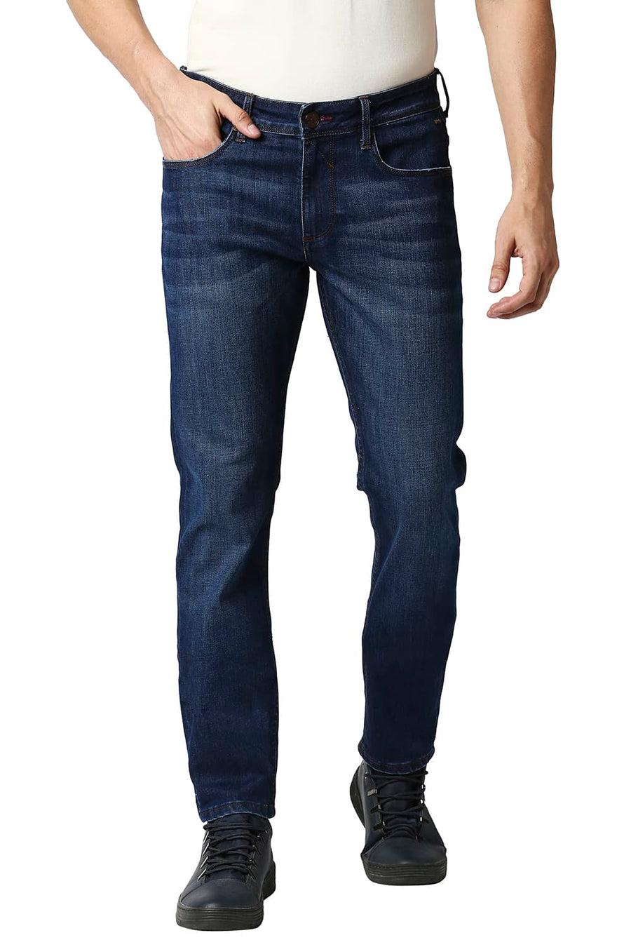 BASICS TORQUE FIT INSIGNIA BLUE STRETCH JEANS