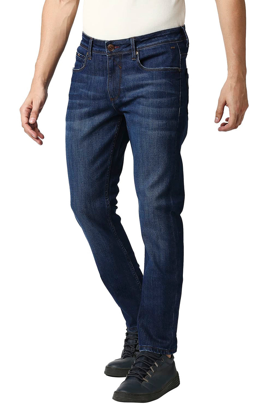 BASICS TORQUE FIT INSIGNIA BLUE STRETCH JEANS