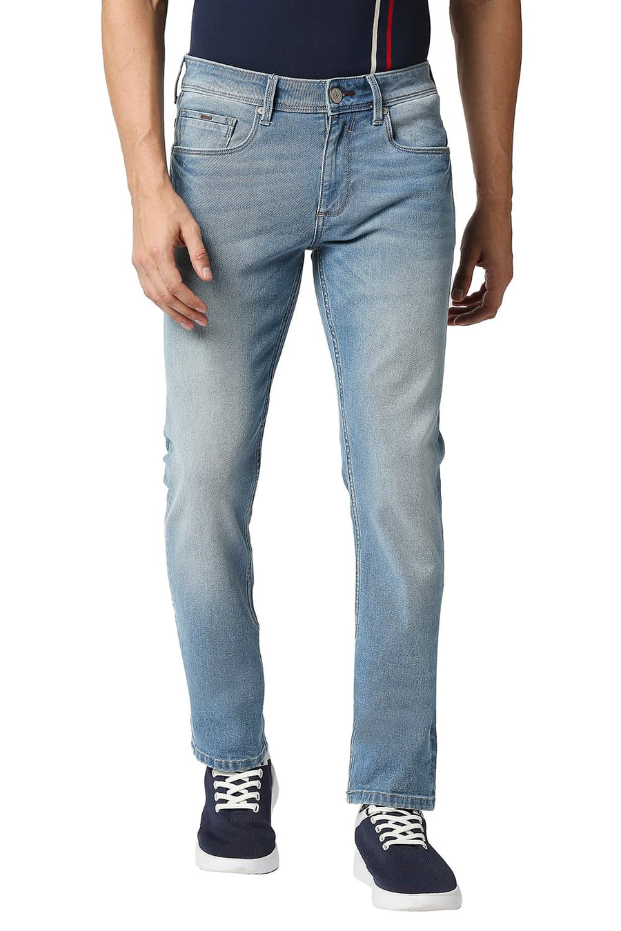 BASICS TORQUE FIT COOL BLUE STRETCH JEANS