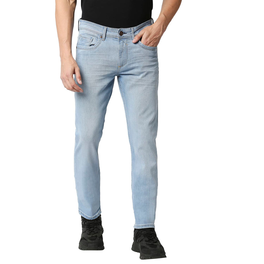 BASICS TORQUE FIT BLUE FOG STRETCH JEANS