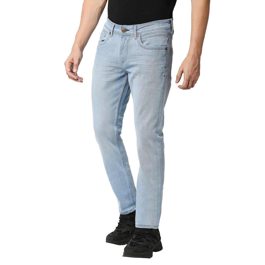 BASICS TORQUE FIT BLUE FOG STRETCH JEANS