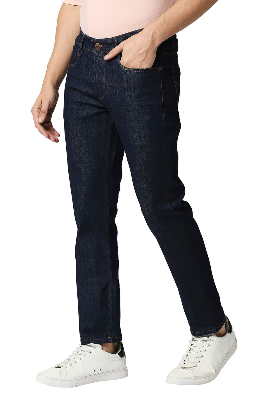 BASICS TORQUE FIT NAVY BLAZER STRETCH JEANS