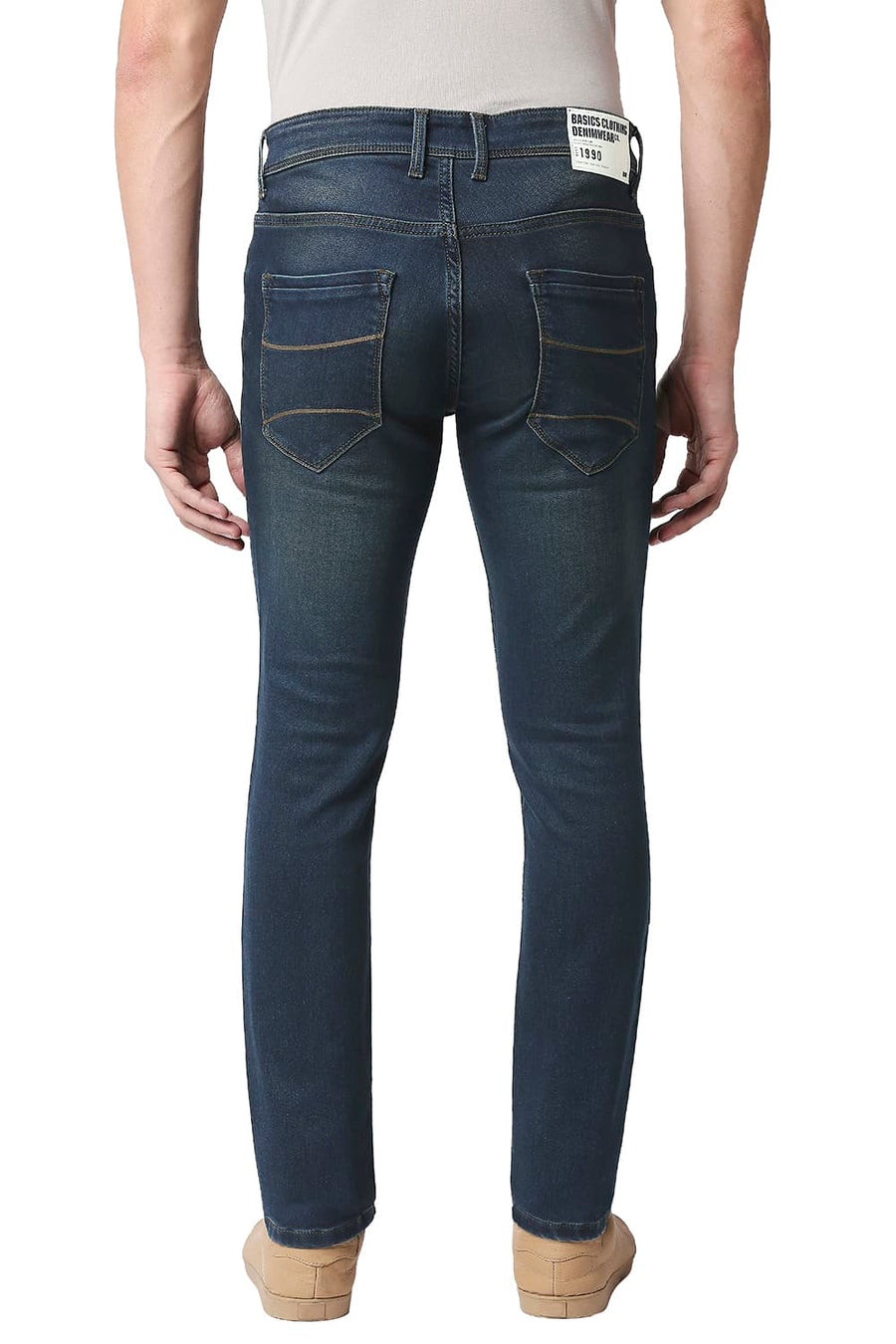 BASICS BLADE FIT REFLECTING POND STRETCH JEANS