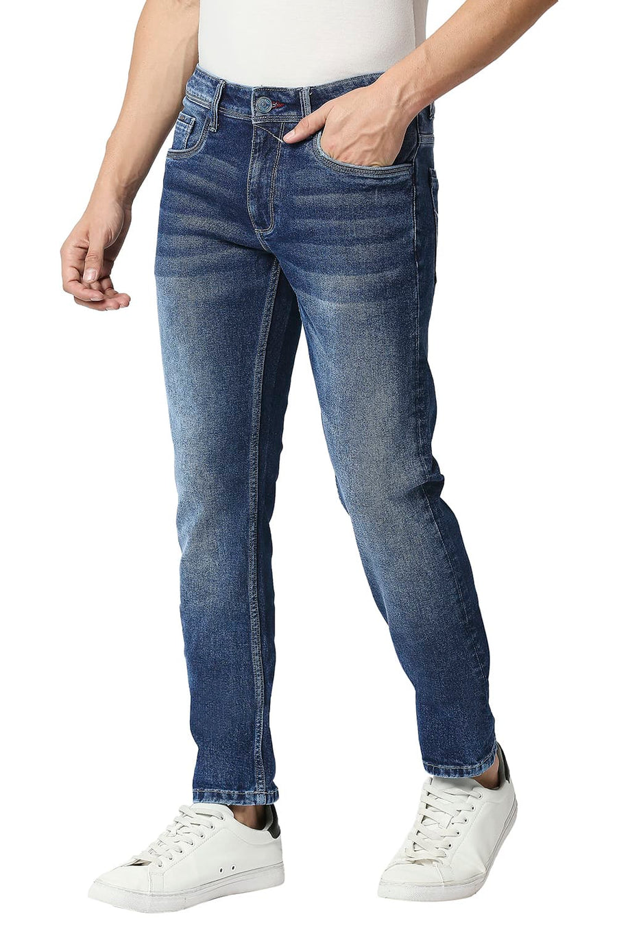 BASICS TORQUE FIT BLUE OPAL STRETCH JEANS
