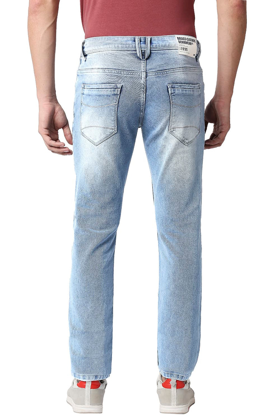 BASICS TORQUE FIT BLUE FOG STRETCH JEANS