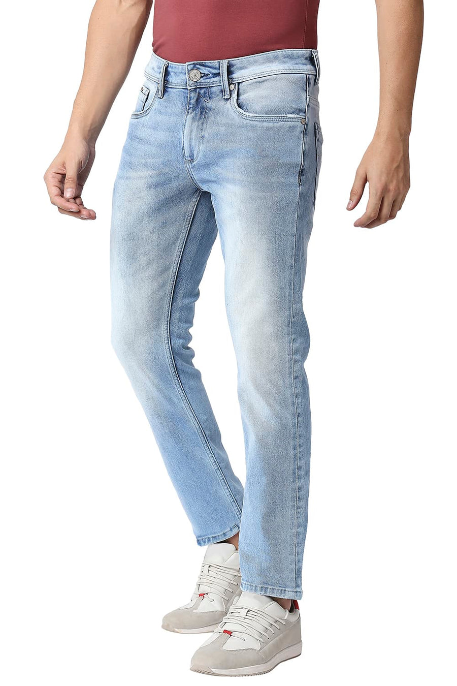 BASICS TORQUE FIT BLUE FOG STRETCH JEANS