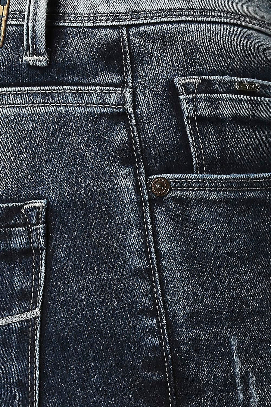 BASICS BLADE FIT ENSIGN BLUE STRETCH JEANS