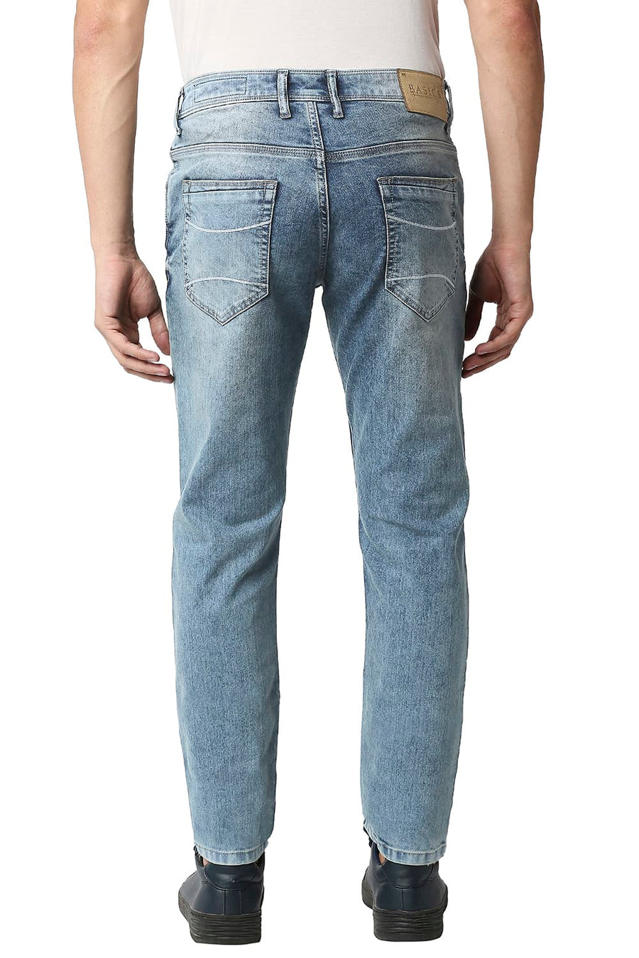 BASICS TORQUE FIT ARONA BLUE STRETCH JEANS