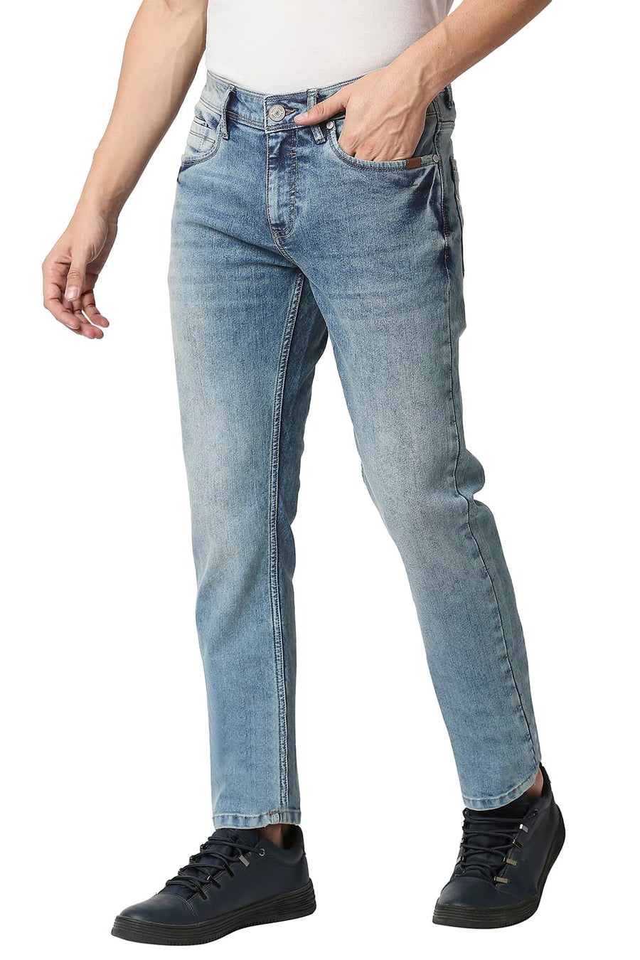 BASICS TORQUE FIT ARONA BLUE STRETCH JEANS