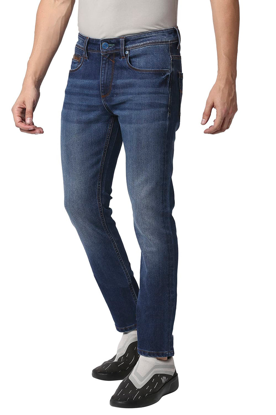 BASICS TORQUE FIT DRESS BLUES STRETCH JEANS